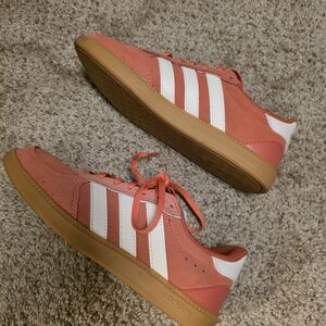 adidas Pink & White Cloudfoam Sneakers